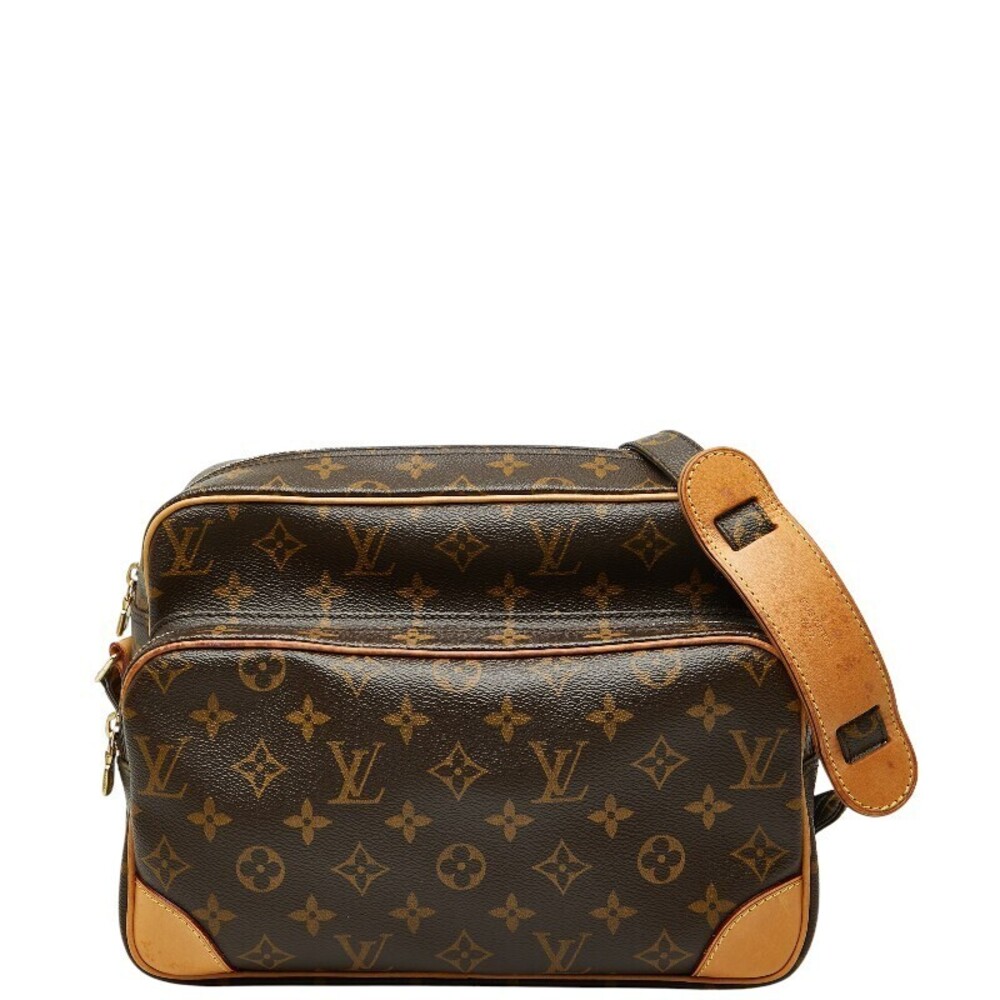Louis Vuitton Monogram Nile Crossbody Bag Brown Leather